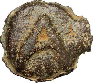 obverse: Etruria, Tarquinii. AE Cast Semuncia, c. 275 BC