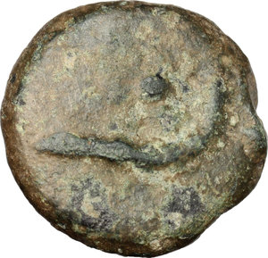reverse: Central Italy, uncertain . AE Cast Uncia, c. 280-260 BC