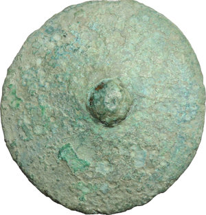 reverse: Central Italy, uncertain . AE Cast Uncia  3rd century BC