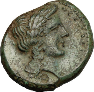 obverse: Central and Southern Campania, Neapolis. AE 19 mm. c. 320-300 BC