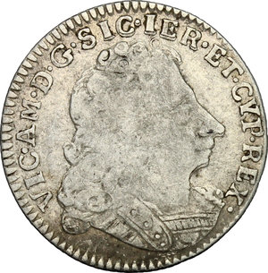 obverse: Vittorio Amedeo II (1713-1718).. Mezza lira 1718 Torino