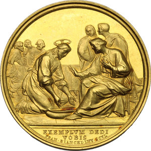reverse: Pio IX  (1846-1878), Giovanni Mastai Ferretti.. Medaglia A. XXIV, per la Lavanda
