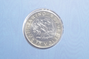 obverse: Zecche Italiane. San Marino. Nuova Monetazione. 1000 Lire 1997. FDC.