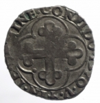 reverse: Casa Savoia. Emanuele Filiberto (1553-1580). Soldo di II tipo 1570 Torino. Sim. 58/41. MI. qBB.**