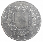 reverse: Casa Savoia. Vittorio Emanuele II. 5 Lire 1869. Milano. Pagani 489. Peso 25,00 g. Diametro 37 mm. BB.gf