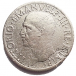 reverse: Casa Savoia - Vittorio emanuele III. 1 lira 1936 Impero. Gig 153. Nichelio. Corrosioni alt qBB. R.