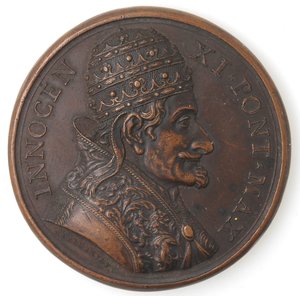 obverse: Medaglie Papali. Innocenzo XI. 1676-1689. Medaglia Anno III. AE. 