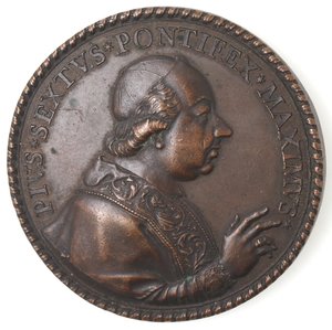 obverse: Medaglie Papali. Pio VI. 1775-1799. Medaglia sd. Ae. 