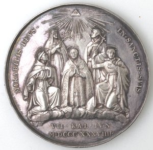 reverse: Medaglie Papali. Gregorio XVI. 1831-1846. Medaglia 1839. Anno IX. Ag. 