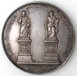 reverse: Medaglie Papali. Pio IX. 1846-1878. Medaglia 1847. Anno II. Ag. 