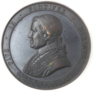 obverse: Medaglie Papali. Pio IX. 1846-1878. Medaglia 1858. AE. 