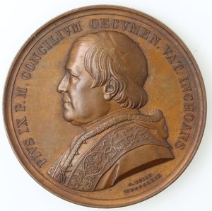 obverse: Medaglie Papali. Pio IX. 1846-1878. Medaglia 1869. AE. 