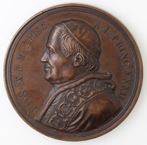 obverse: Medaglie Papali. Pio IX. 1846-1878. Medaglia 1877. Anno XXXII. AE. 