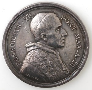 obverse: Medaglie Papali. Benedetto XV. 1914-1922. Medaglia 1917. A. III. Ag. 