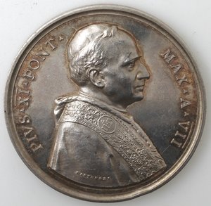 obverse: Medaglie Papali. Pio XI. 1922-1939. Medaglia 1928. A. VII. Ag. 