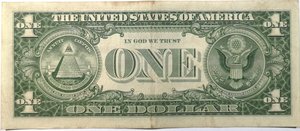 reverse: Banconote Estere. USA. One Dollar. Silver Certificate. 