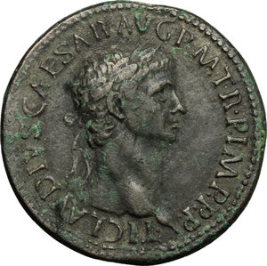 obverse: Claudio (41-54).. Medaglia coniata tipo padovanino, XVI sec