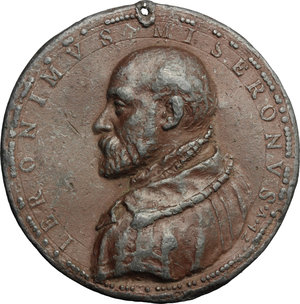 obverse: Girolamo Miseroni (1522-1600), orefice milanese.. Medaglia fusa