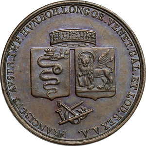 obverse: Francesco I d Asburgo e Lorena (1815-1835). Medaglia 1815 per il Giuramento delle Province Lombarde