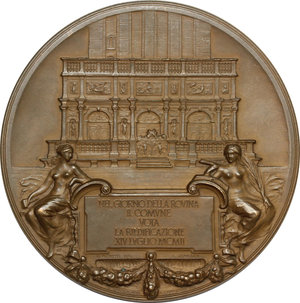 reverse: Medaglia 1912 per la riedificazione del campanile di San Marco a Venezia