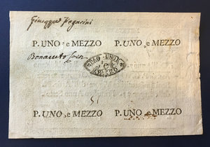 reverse: Repubblica Romana - Assegnati (1798). 1,5 paoli Anno 7, Landoni
