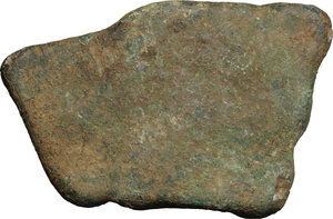 reverse: Aes Premonetale.. Aes Formatum. Fragment of bronze ingot. Central Italy, 8th-4th century BC