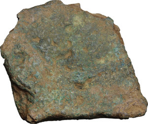 obverse: Aes Premonetale.. Aes Formatum. Fragment of bronze ingot. Central Italy, 8th-4th century BC