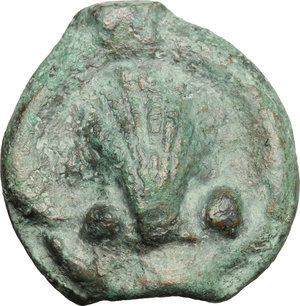 obverse: Dioscuri/Mercury series.. AE Cast Sextans, c. 280 BC