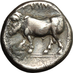 reverse: Central and Southern Campania, Hyrietes.. AR Didrachm, c. 405-385 BC
