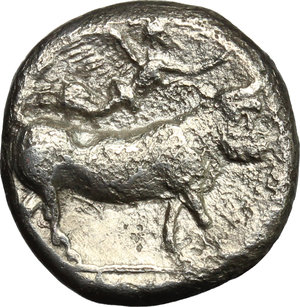 reverse: Central and Southern Campania, Neapolis. AR Didrachm, c. 395-385 BC