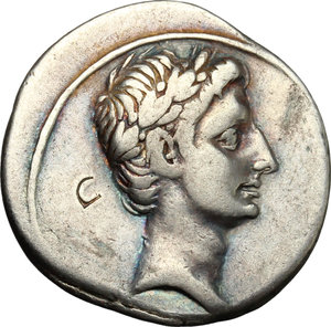 obverse: Augustus (27 BC-14 AD).. AR Denarius, Rome mint, 29-27 BC