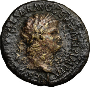 obverse: Nero (54-68).. AE Sestertius, c.65 AD