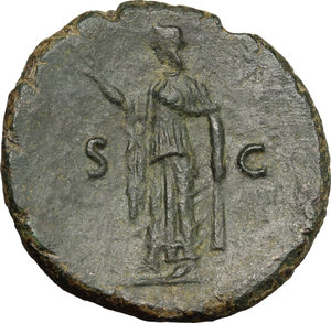 reverse: Vespasian (69-79 AD).. AE As, Rome mint, 76-78 AD