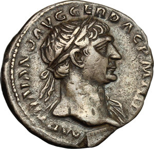obverse: Trajan (98-117).. AR Denarius, 103-111 AD