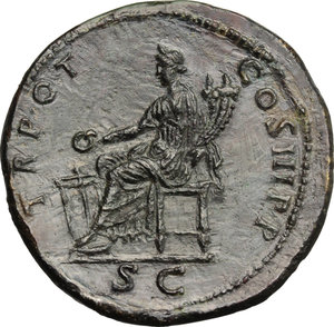 reverse: Trajan (98-117).. AE Sestertius, 99-100 AD