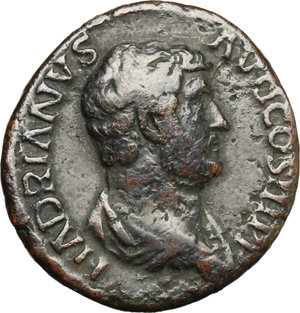 obverse: Hadrian (117-138).. AE As, 134-138 AD