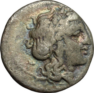 obverse: Central and Southern Campania, Neapolis. AR Triobol, c. 300-275 BC