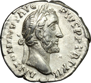 obverse: Antoninus Pius (138-161).. AR Denarius, Rome mint, 148-149 AD