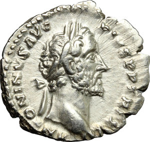 obverse: Antoninus Pius (138-161).. AR Denarius, Rome mint, 158-159 AD