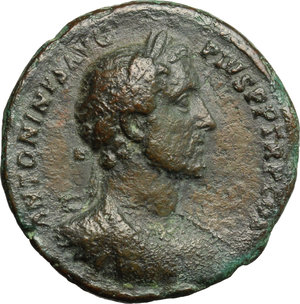 obverse: Antoninus Pius (138-161).. AE As, Rome mint