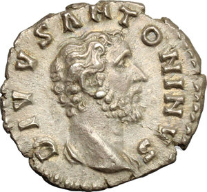 obverse: Antoninus Pius (138-161).. AR Denarius, struck under Marcus Aurelius