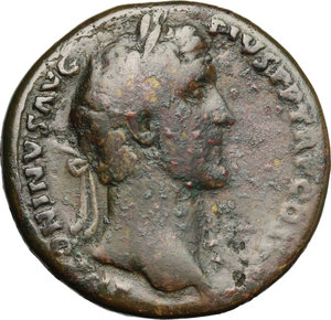 obverse: Antoninus Pius (138-161) and Marcus Aurelius Caesar.. AE Sestertius