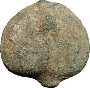 reverse: Northern Apulia, Luceria. AE Cast Semuncia, c. 225-217 BC