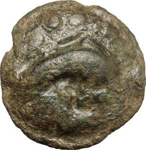reverse: Northern Apulia, Luceria. AE Cast Teruncius, c. 217-212 BC