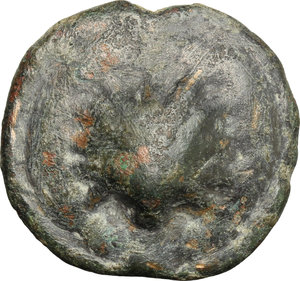 obverse: Northern Apulia, Luceria. AE Cast Biunx, c. 217-212 BC