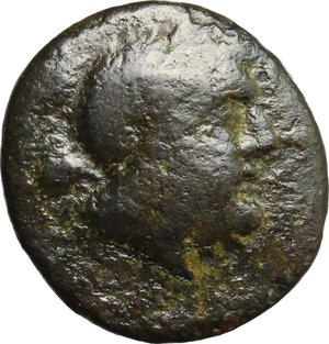 obverse: Southern Apulia, Barium. AE Uncia, c. 180-160 BC