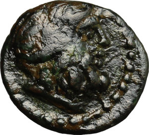 obverse: Southern Apulia, Barium. AE Semuncia, c. 180-160 BC