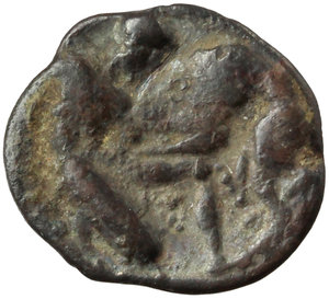 reverse: Southern Apulia, Tarentum. AR Diobol, 302-228 BC