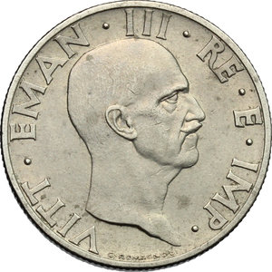 obverse: Vittorio Emanuele III (1900-1943). 50 centesimi 1936