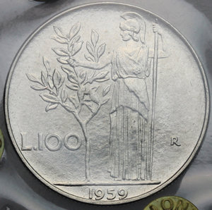 reverse: 100 lire 1959
